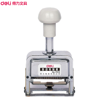 得力(deli)7513 自动号码机 打号器页码机6位日期可调数字印章 13位号码机