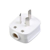 STK 云筑 16A大功率接线插头电源转换器插座插头 三角三脚单相三极可拆线插头 10个装