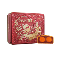 美心 双黄莲蓉港式月饼740g 4枚 (盒)