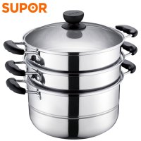 苏泊尔苏泊尔易存储不锈钢三层蒸锅 SZ26B3