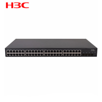 华三(H3C) 安防交换机 MS4048P 48口千兆+2千兆光口 二层企业级监控专用 分流器 分线器