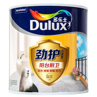 Zs-多乐士（Dulux）劲护无添加厨卫阳台漆 内墙乳胶漆 墙面漆 油漆涂料耐水耐候 防霉抗污修补漆A8137 1L