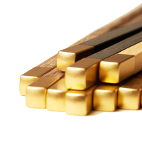 清朴堂 尊贵五色红木筷子 礼盒品宴5双装 健康家庭装