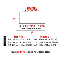 定制 亚克力文化墙 2.3mm厚度 约50*124cm(不含安装)(一个装)