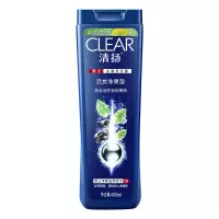 清扬男士去屑洗发露活炭净爽型蓝瓶400ML (单位:件)