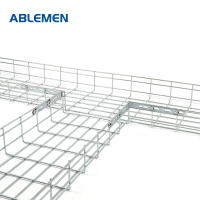 ABLEMEN 网格桥架 开放式镀锌金属网状桥架 1米 200*100