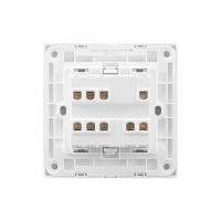 公牛 BULL GN-G32K312 三位双控带荧光开关 86型白色暗装 三开双控(包装数量 1个)