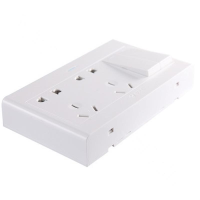 公牛 BULL G09E634 G09明装二开双控十孔面板插座(包装数量 1个)