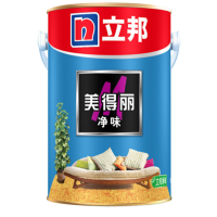 立邦1 净味美得丽墙面漆白色净味内墙乳胶漆油漆涂料5L