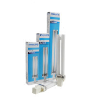 节能灯管台灯灯管2P插管PL-S 两针三基色超光11W[白光865两针]23.5cm 只适用于电感