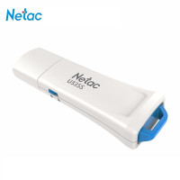 朗科 NetacU335S USB3.0写保护数据安全防病毒U盘加密安全优盘防删除 带锁只读开关 白色 128GB