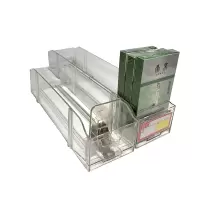 边碧 卷烟自动推烟器 双边新款 推进器 免安装一体式无限拼接 烟架展示(100个装起订) yc