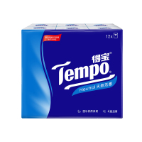 得宝(Tempo) 迷你纸手帕(天然无味)12包/提(30提/箱)