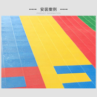 卫氏 悬浮拼装地板室内外运动拼装地板羽毛球篮球地板胶地垫大米字HD-12