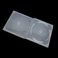 加厚双面光盘盒 方形光盘盒子可插封面 碟片收纳 10只装 0824