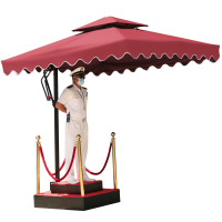 保安岗亭伞/门卫站岗台户外遮阳伞