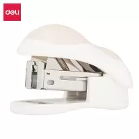 得力(deli)0304订书机办公生活省力型迷你订书金属订书器颜色随机创意小巧型 +0012钉子五盒+0231起钉器
