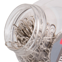 得力回形针0052曲别针 创意书签 金属3#时尚镀镍防锈曲别针200枚(计价单位:盒)(BY)