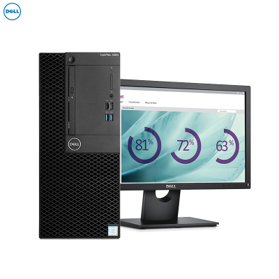 戴尔(DELL)OptiPlex3060MT 商用台式电脑 19.5英寸屏(Intel i3-8100 4GB 1T+128G固态 刻录 W10H)商用办公 家用娱乐 性价比机