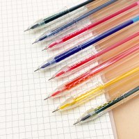 晨光本味彩笔中性笔芯套装24色彩色笔做笔记专用 0.5 12支/盒