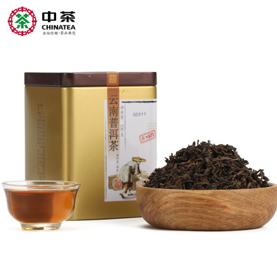 中茶 云南普洱茶 Y671普洱熟茶 罐装散茶100g