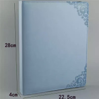 大头贴相册 浅蓝色相册夹16页16格2寸256张两寸相册夹