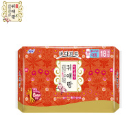 韩国进口 LG 贵艾朗(贵爱娘)卫生巾(红参)—大29cm (日用)18片/包