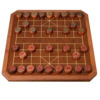 Cooskin包边八角中国象棋盘套装 棋盘+5分榉木象棋 棋盘规格: 57*53*2.1cmmm