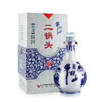 牛栏山 白酒 清香型 二锅头 青花瓷 52度 500ml*6瓶 整箱装(内含三个礼品袋)
