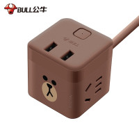 BULL公牛 Linefriends小魔方USB插座—UU212颜色随机