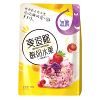 逗象麦逗脆酸奶水果燕麦片即食代餐懒人速食燕麦谷物冲饮早餐零食干吃即食代餐420g/袋