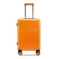 Folli Follie 芙丽芙丽 轻奢时尚潮流行李箱旅行箱360度静音万向轮登机箱 20英寸PC拉杆箱 橙色