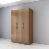 企购优品 定制1.6cm颗粒板双人大衣柜宽1.2米,高1.95米 深度常规棕色