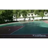 健芬欣SDE室外篮球场地 运动场地地胶 宝石纹5mm厚 单一平米单价 尺寸/颜色可定制