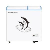 荣事达（Royalstar）卧式小冰柜 家用商用冷柜 冷藏冷冻双温双箱 节能 大容量卧式 239升双温（XF)）