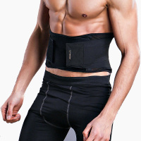 李宁运动护腰带男女夏季透气健身篮球跑步束腰收腹带加压弹力护腰带 180透气轻薄款黑色