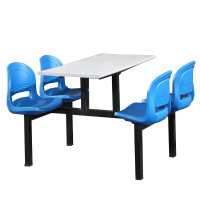 快餐桌椅 连体食堂餐桌椅组合 4人位餐桌