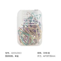 晨光文具水滴形回形针书签创意彩色金属曲别针学生小清新文具异型大小号回形针装订别针