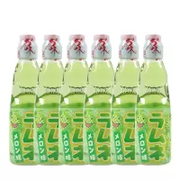 哈达蜜瓜味波子汽水 200ml*6瓶装