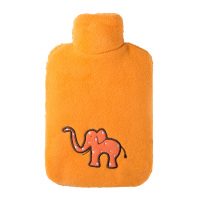HUGO FROSCH德国原装进口热水袋卡通系列开心动物园款橘色大象暖手宝