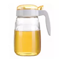 WQMD紫丁香玻璃油壶防漏大号【橙色】650ML（JA650）