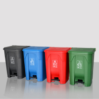 分类塑料垃圾桶脚踏式50L分类垃圾桶