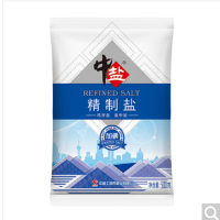 中盐 盐 加碘精制盐 食盐 500g