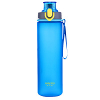 哈尔斯塑料杯磨砂太空杯大容量运动水杯 规格蓝色750ML