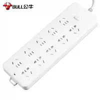 公牛(bull)GN-218 10位 3米 过载保护 家用插座接线板插排插线板拖线板插板