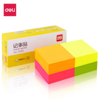 得力(deli) 9085 彩色便签本 告示贴便签贴 100页/本 5份