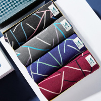 七匹狼 | [100%棉]4条装内衣青少年男生短裤头男式纯棉内裤男士平角