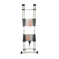 兴航发 铝合金多功能竹节梯2.5M+2.5M 铝合金梯子 按把销售(H)