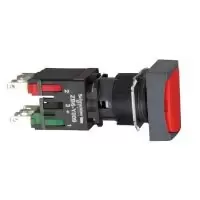 施耐德 Schneider Electric XB6-DA42B 16mm方形带灯按钮XB6XB6-DA42B