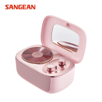 山进(SANGEAN)PANDORA 潘多拉无线蓝牙音箱低音炮迷你小音响一体收音机户外便携式复古可爱少女唱机 粉色